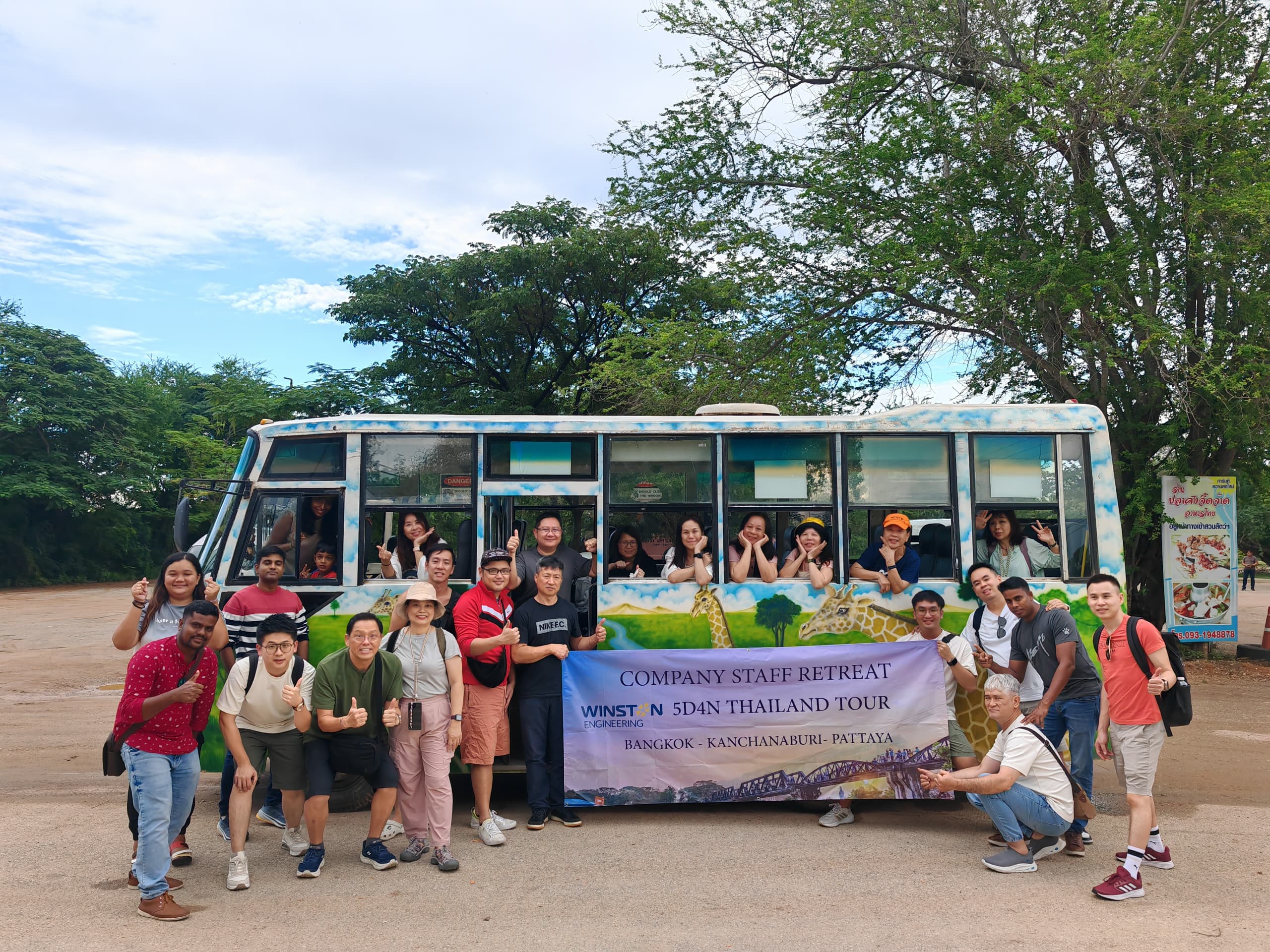 Staff with Minibus